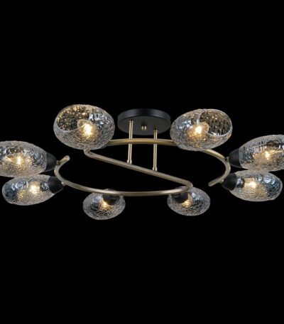 Люстра на штанге Illumico IL0300-8CSQ-79 BK AB