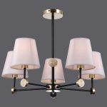 Люстра на штанге Illumico IL0394-5CSQ-24 BK AB CASTOR