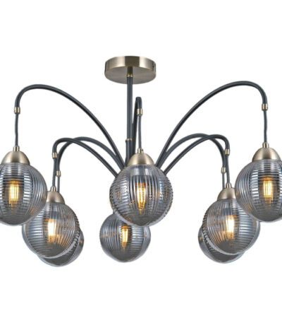 Люстра на штанге Illumico IL0433-8PSQ-79 BK AB