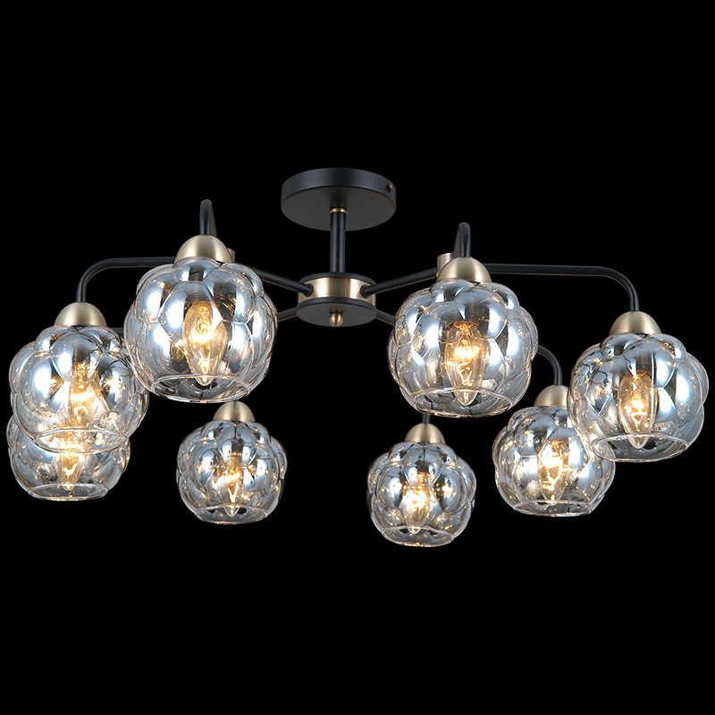 Люстра на штанге Illumico IL0447-8CSQ-79 BK Люстра на штанге Illumico IL0447-8CSQ-79 BK