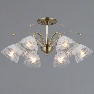 Люстра на штанге Illumico IL0594-6CSQ-25 AB AREZZO