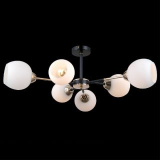 Люстра на штанге Illumico IL0715-6CSQ-24 BK GD LIBRA
