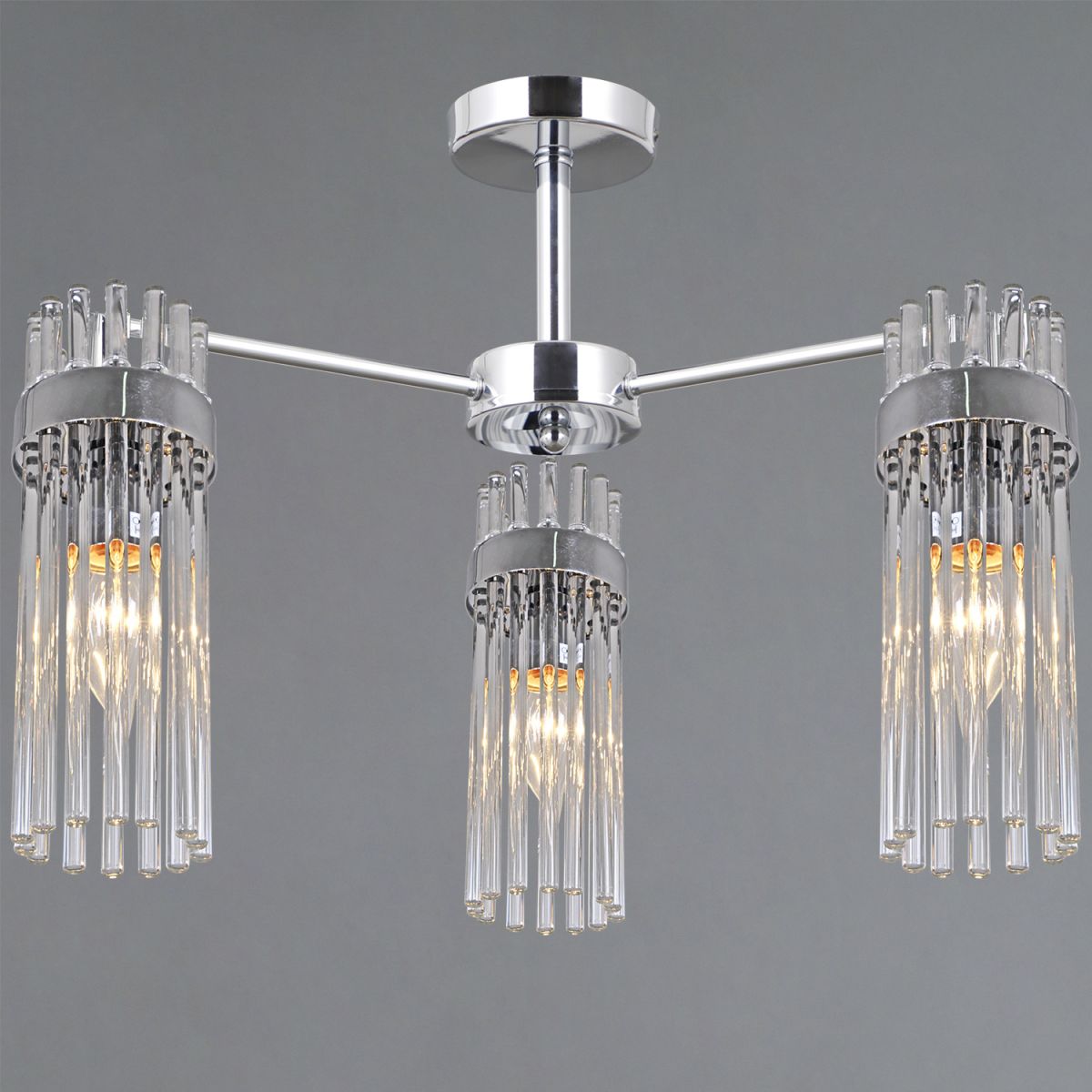 Люстра на штанге Illumico IL0761-3CSQ-25 CR GENOA Люстра на штанге Illumico IL0761-3CSQ-25 CR GENOA