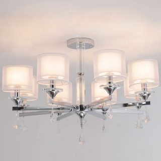 Люстра на штанге Illumico IL1354-8CPA-29 CR Romei