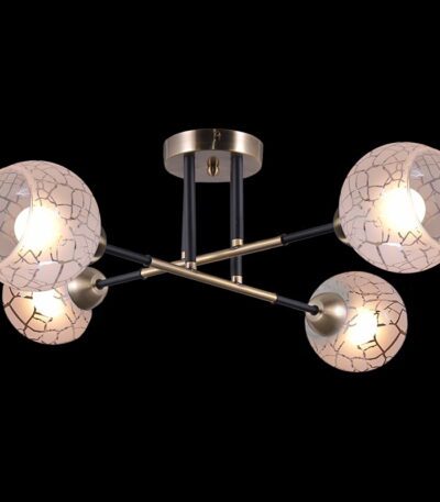 Люстра на штанге Illumico IL9573-4CSQ-79 BK AB