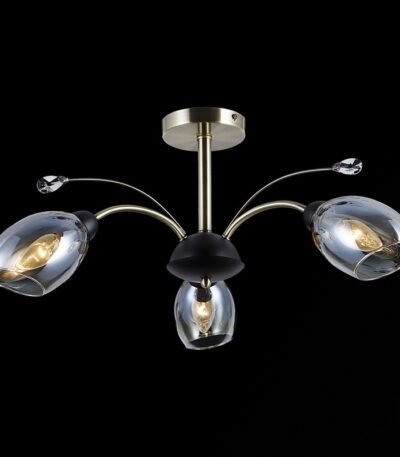 Люстра на штанге Illumico IL9737-3CSQ-29 BK AB