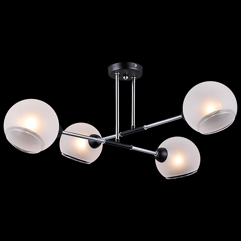 Люстра на штанге Illumico IL9900-4CSQ-79 CR BK Люстра на штанге Illumico IL9900-4CSQ-79 CR BK