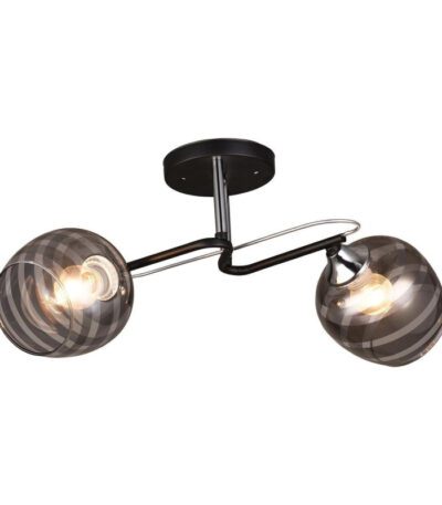 Люстра на штанге IMEX MD.1042-2-S BK+CH