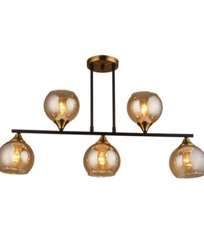 Люстра на штанге IMEX MD.1234-5-S BK+CP