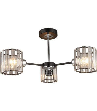 Люстра на штанге IMEX MD.4057-3-S BK+CH