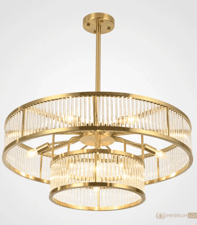 Люстра на штанге ImperiumLoft RH Marais Round Chandelier D80 147903-22