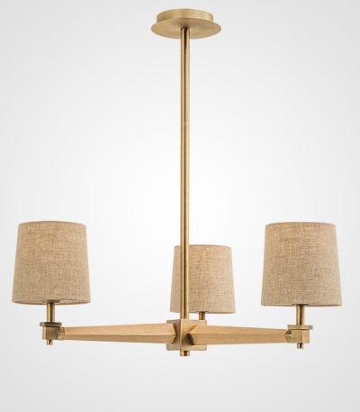 Люстра на штанге ImperiumLoft Stavra Jorgenson Beige/Light Wood 203577-26
