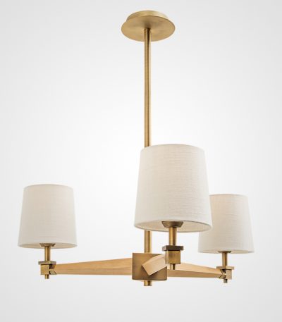 Люстра на штанге ImperiumLoft Stavra Jorgenson White/Dark Wood 203579-26