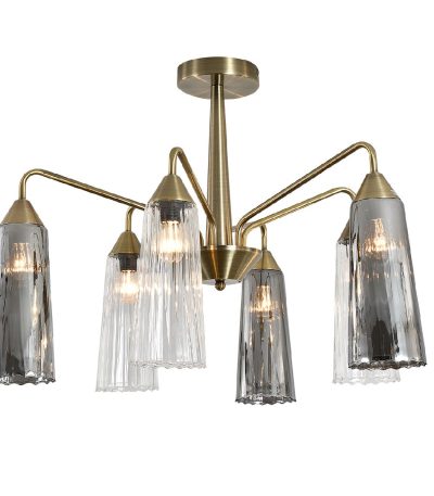 Люстра на штанге Indigo Campana 13028/6R Brass V000509