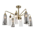 Люстра на штанге Indigo Campana 13028/8R Brass V000510