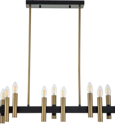 Люстра на штанге Indigo Cero 13009/12RL Black V000208