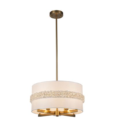 Люстра на штанге Indigo Effetto 13030/4R Brass V000514