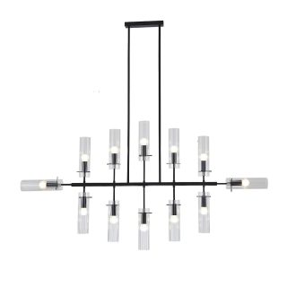 Люстра на штанге Indigo Saetta 11053/12R Black V000566