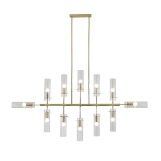 Люстра на штанге Indigo Saetta 11053/12R Gold V000565