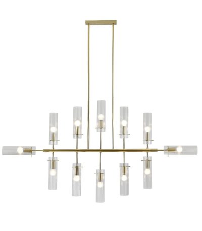 Люстра на штанге Indigo Saetta 11053/12R Gold V000565