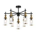 Люстра на штанге Indigo Torazzo 13037/7R Black V000528