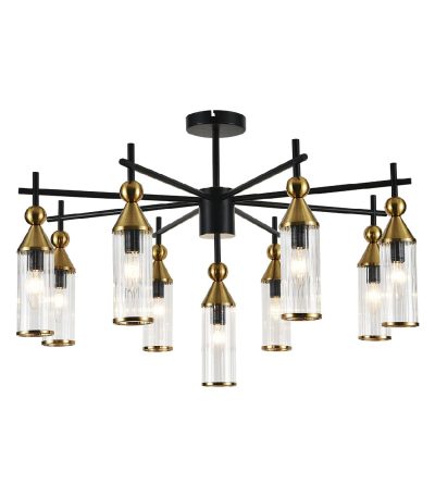 Люстра на штанге Indigo Torazzo 13037/9R Black V000529