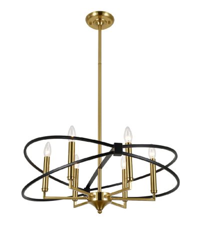 Люстра на штанге Indigo Trionfo 10020/6R Black V000487