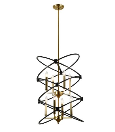 Люстра на штанге Indigo Trionfo 10020/8R Black V000486