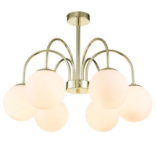 Люстра на штанге Indigo Voga 13017/6R Gold V000325