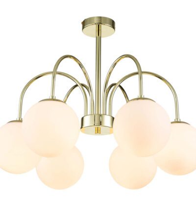 Люстра на штанге Indigo Voga 13017/6R Gold V000325