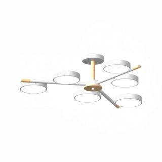 Люстра на штанге LED4U L3208-800 WH