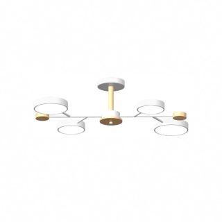 Люстра на штанге LED4U L3213-670 WH