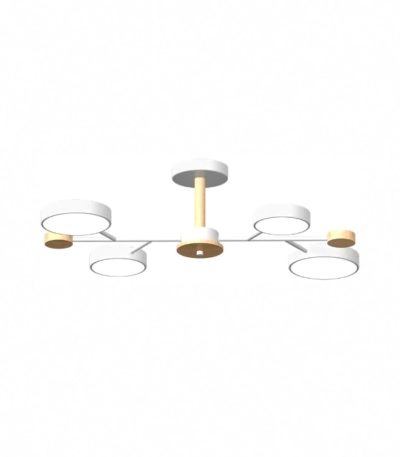 Люстра на штанге LED4U L3213-670 WH