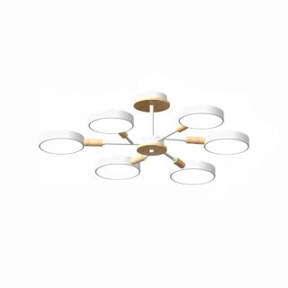 Люстра на штанге LED4U L3218-740 WH