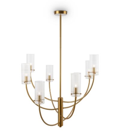 Люстра на штанге Maytoni Arco MOD223PL-08BS