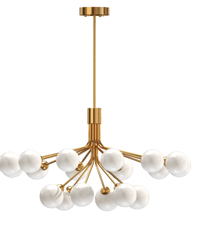 Люстра на штанге Milosh Tendence Lola 0856CL-18CO