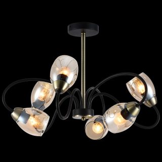 Люстра на штанге Reluce 01270-0.3-06B BK+AB