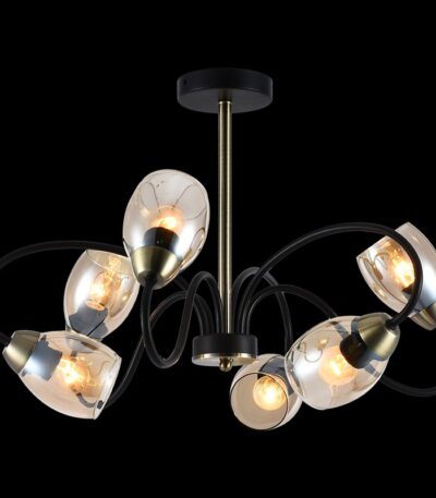 Люстра на штанге Reluce 01270-0.3-06B BK+AB