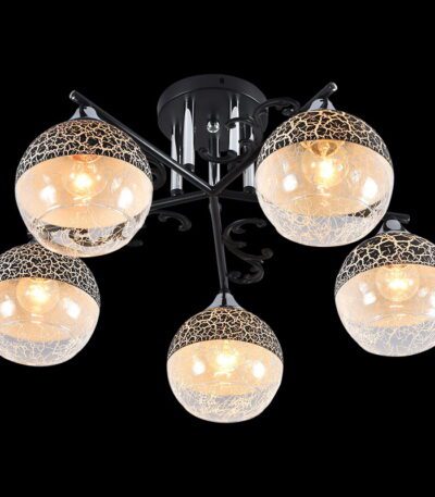 Люстра на штанге Reluce 01277-0.3-05B BK+CR