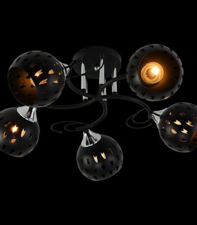 Люстра на штанге Reluce 01314-0.3-05 BK+CR