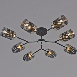 Люстра на штанге Reluce 01405-3.3-08B BK+CR