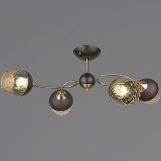 Люстра на штанге Reluce 04250-0.3-04 BK+AB