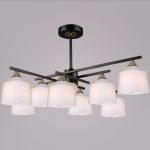 Люстра на штанге Reluce 06668-0.3-08 BK+COP