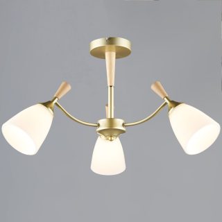 Люстра на штанге Reluce 38960-0.3-03 GD+WOOD