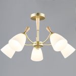 Люстра на штанге Reluce 38960-0.3-05 GD+WOOD