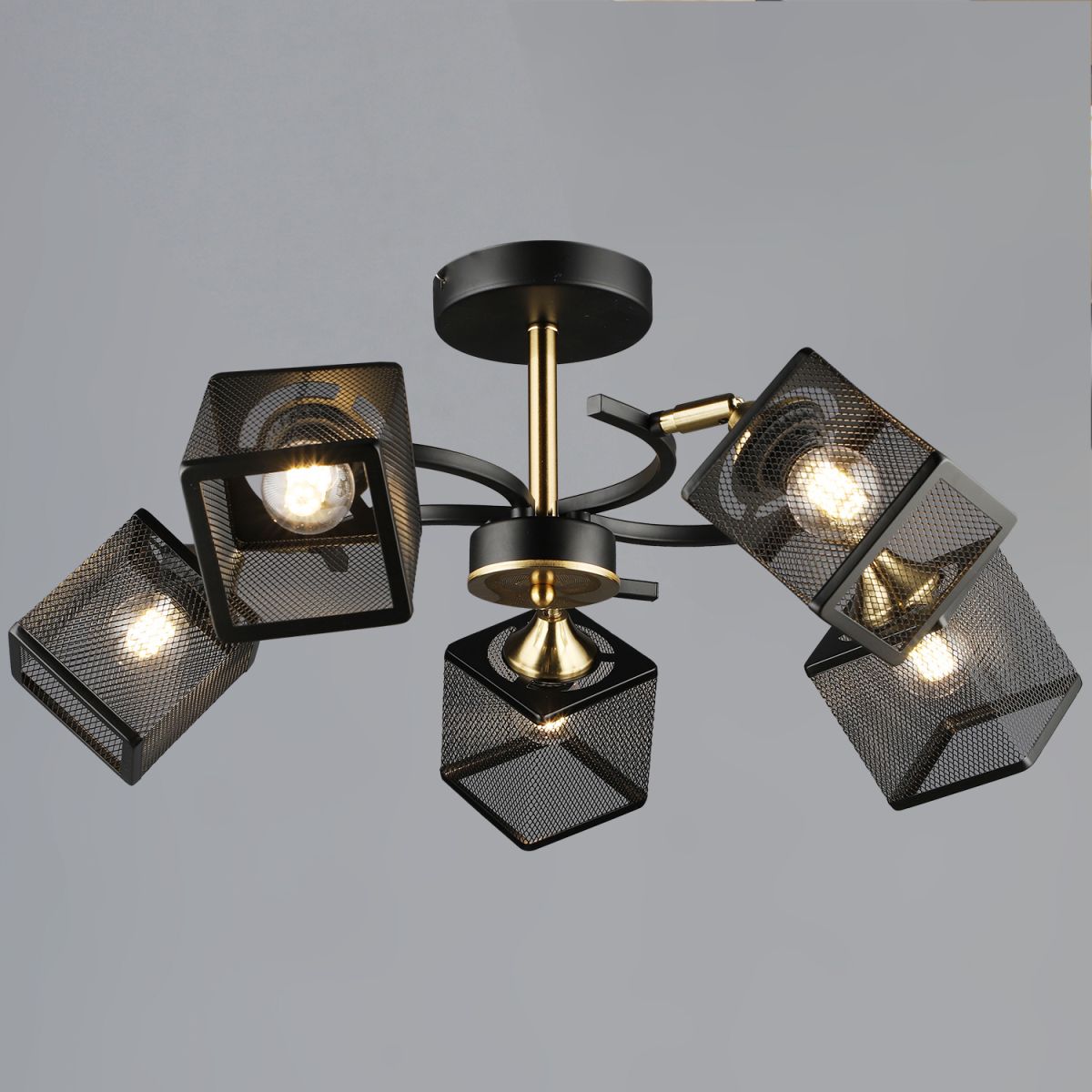 Люстра на штанге Reluce 60660-0.3-05 BK+COP Люстра на штанге Reluce 60660-0.3-05 BK+COP