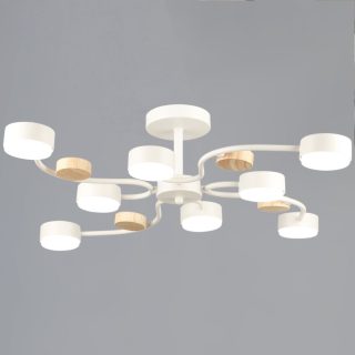 Люстра на штанге Reluce 92860-0.3-08 WT+WOOD GX53