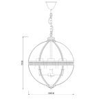 Подвесная люстра Delight Collection Residential KM0115P-4L nickel