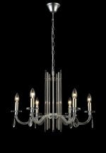 Подвесная люстра Crystal Lux AURELIO SP6 GOLD+CHROME/TRANSPARENT