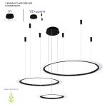 Подвесная люстра Crystal Lux MANZANA SP67W LED BLACK